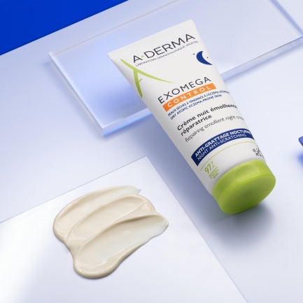 A-Derma Exomega Control Eмолиентен възстановяващ нощен крем 200 ml