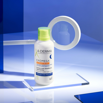 A-Derma Exomega Control Eмолиентен възстановяващ нощен крем 400 ml