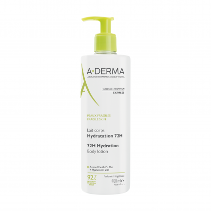A-Derma Мляко за тяло за 72-часова хидратация 400 ml