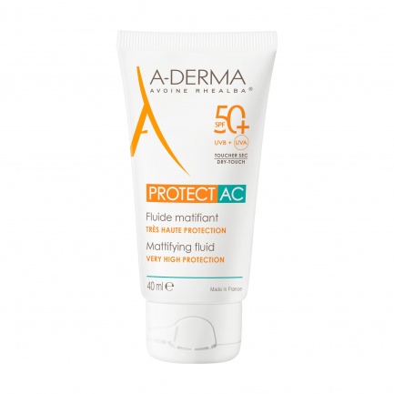 A-Derma Protect Mатиращ флуид за лице SPF 50+ 40 ml