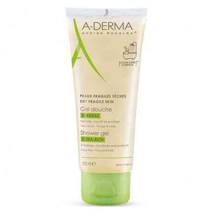 A-Derma Свръхобогатен душ гел 100 ml