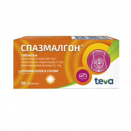 Спазмалгон х20 таблетки