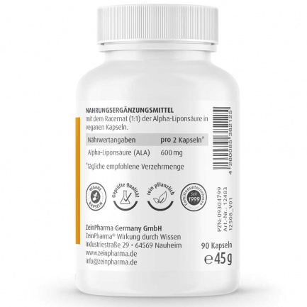 АЛФА-ЛИПОЕВА Киселина / ALPHA-LIPOIC – ZeinPharma (90 капс)