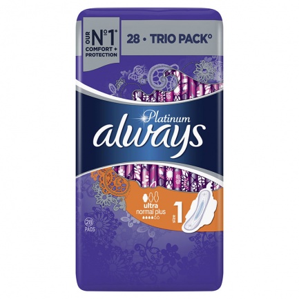 Always Platinum Normal Дамски превръзки х8 броя