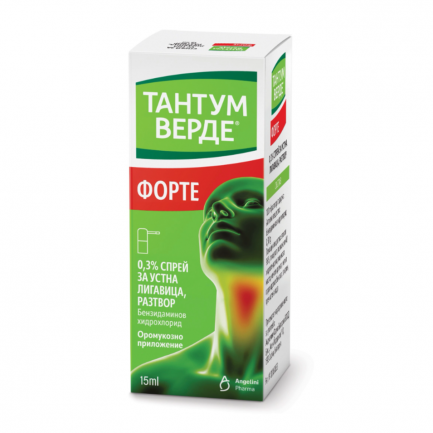 Тантум Верде Форте 0.30% спрей за устна лигавица, разтвор 15 ml