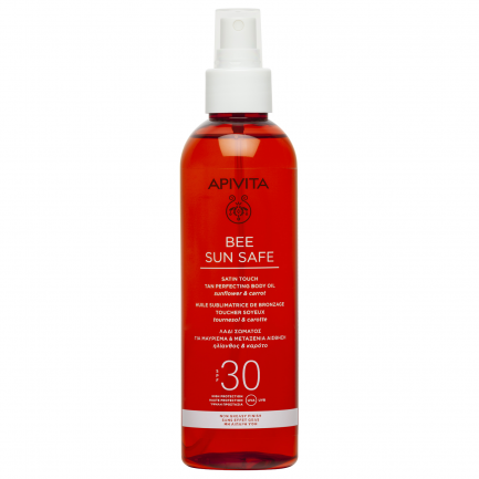 Apivita Bee Sun Safe SPF30 Олио за шоколадов тен 200 ml