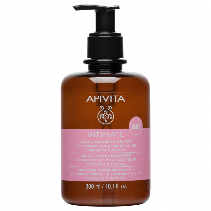 Apivita Intimate DAILY Нежен ежедневен интимен гел с pH 5 300 ml