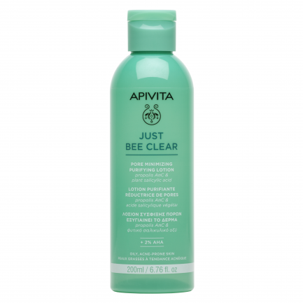 Apivita Just Bee Clear Свиващ порите почистващ лосион 200 ml