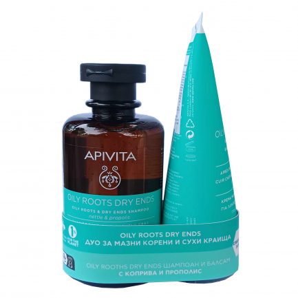 Apivita Oily Roots Dry Ends Дуо за мазни корени и сухи краища