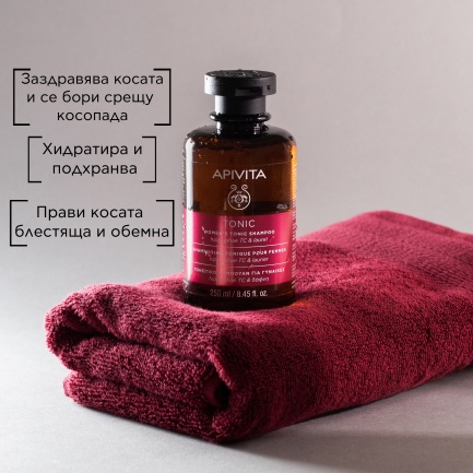Apivita Тоник-шампоан за жени против косопад 250 ml