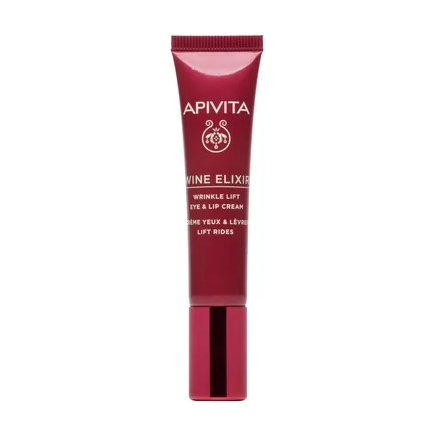 Apivita Wine Elixir Коригиращ лифтинг крем за околоочен контур и устни х15 ml