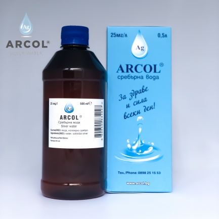 Аркол Сребърна вода Солуцио 25 mg/l 500 ml