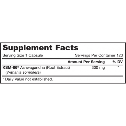 Ashwagandha 300mg. / 120 Caps.