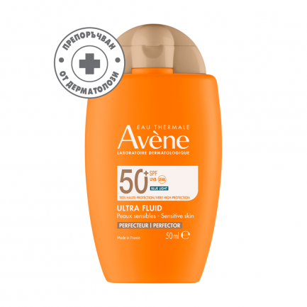 Avene SPF50+ Тониран ултра лек слънцезащитен флуид с разкрасяващо покритие 50 ml
