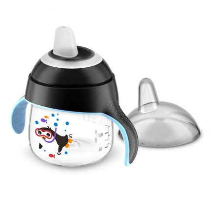Avent Чаша 200 ml 6м+ черна, пингвин