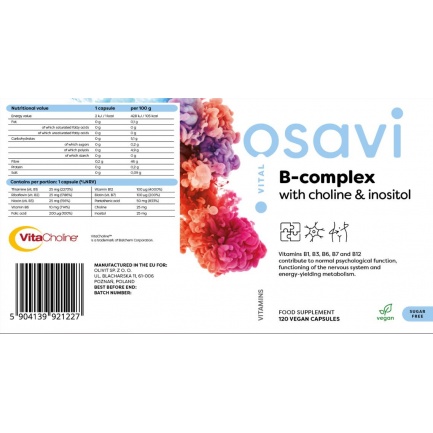 B-Complex with Choline & Inositol x 120 капсули