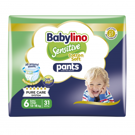 Babylino Sensitive Гащички Extra Large VP N6 13-18 kg х31 броя