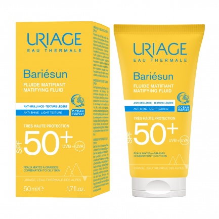 Uriage Bariesun SPF50+ Слънцезащитен матиращ флуид 50 ml