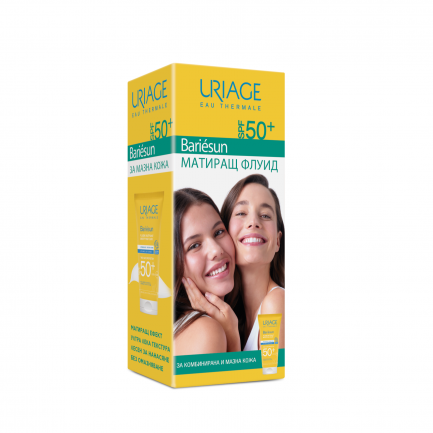 Uriage Bariesun SPF50+ Слънцезащитен матиращ флуид 50 ml