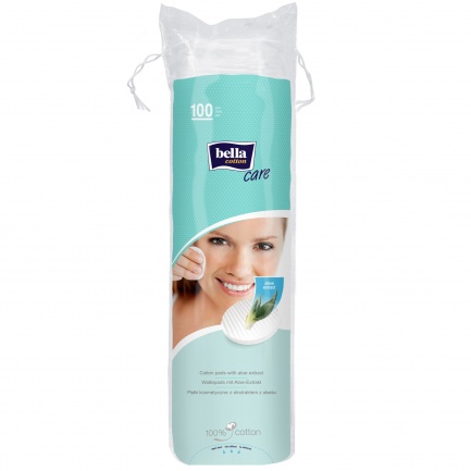 Bella Cotton Care Тампони за почистване на грим с екстракт от алое х100 броя
