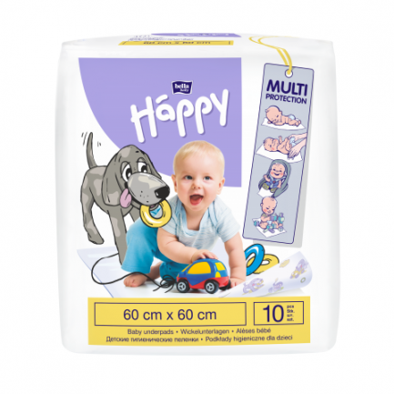 Bella Happy Чаршафи за еднократна употреба 60x60 х10 броя
