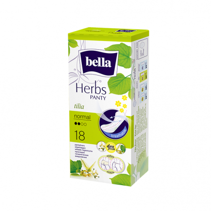 Bella Herbs Tilia Ежедневни дамски превръзки с екстракт от липа х18 броя