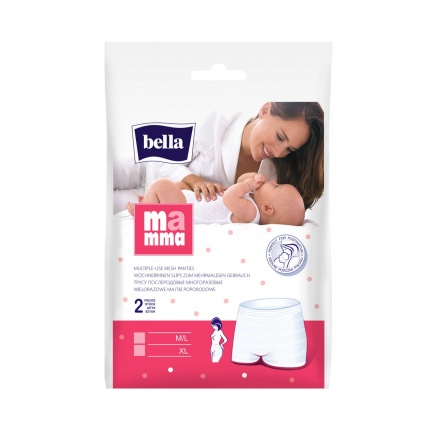Bella Mamma Еластични гащи за родилки за многократна употреба, размер XL х2 броя
