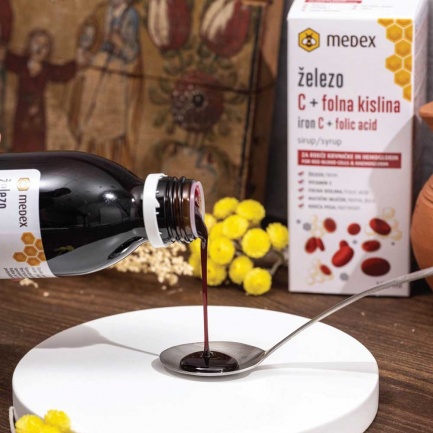 БИЛКОВ ЕЛИКСИР с Желязо + Фолиева киселина – Medex (150 мл)