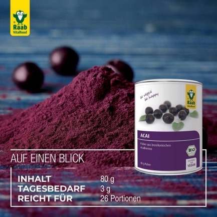 Био АКАЙ БЕРИ / ACAI BERRY – Raab Vitalfood (80 гр)