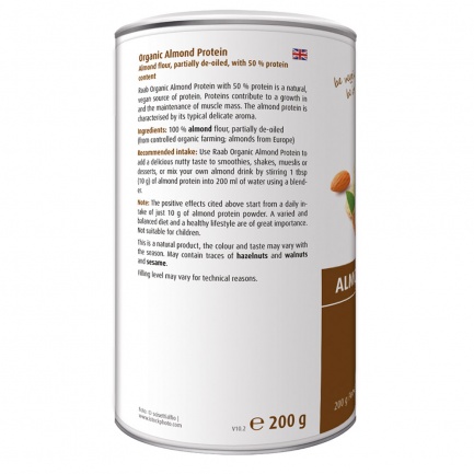 Био БАДЕМОВО Брашно – ALMOND PROTEIN – Raab Vitalfood (200 гр)
