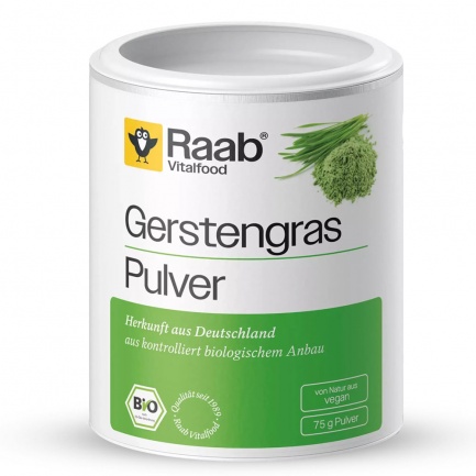 Био EЧЕМИЧНА ТРЕВА / BARLEY GRASS – Raab Vitalfood - 75 грама