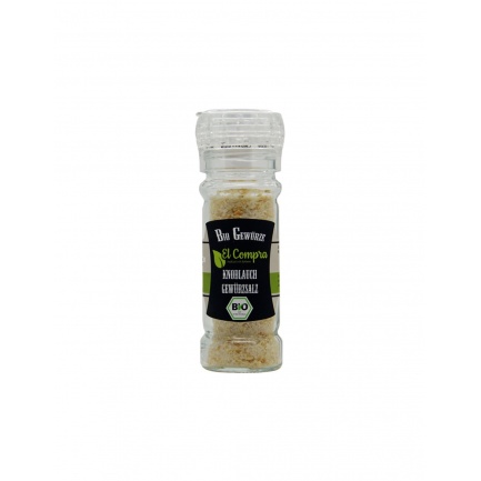 Bio Knoblauch Gewursalz - Био индийска сол с чесън, 65 g El Compra