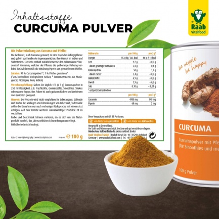 Био КУРКУМА / CURCUMA – Raab Vitalfood (100 гр)