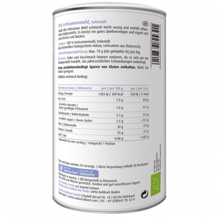 Био ЛЕНЕНО СЕМЕ / FLAXSEED – Raab Vitalfood (200 гр)