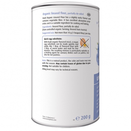 Био ЛЕНЕНО СЕМЕ / FLAXSEED – Raab Vitalfood (200 гр)