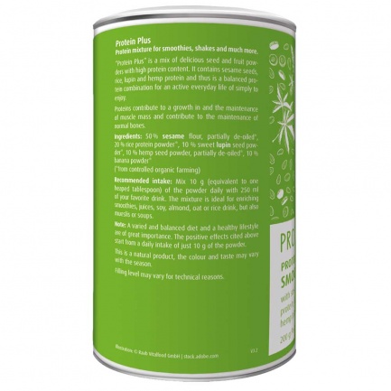 Био ПРОТЕИНОВО СМУТИ – PROTEIN PLUS – Raab Vitalfood (200 гр)