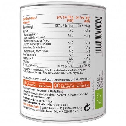 Био ШИПКА Прах / ROSE HIP – Raab Vitalfood (150 гр)