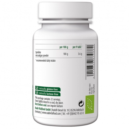 Био СПИРУЛИНА / SPIRULINA – Raab Vitalfood (200 табл)