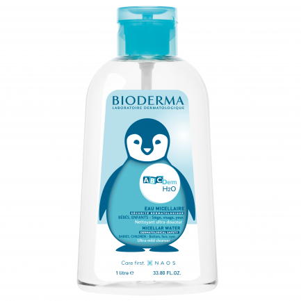 Bioderma ABCDerm Мицеларна вода 1 l + Подарък пингвин