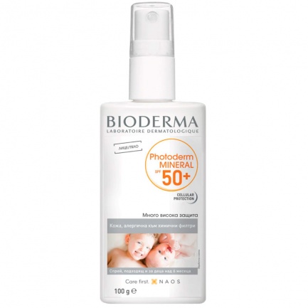 Bioderma Photoderm Mineral Слънцезащитен спрей SPF50 100 g