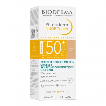 Bioderma Photoderm SPF50+ Nude Touch Флуид - Светъл 40 ml