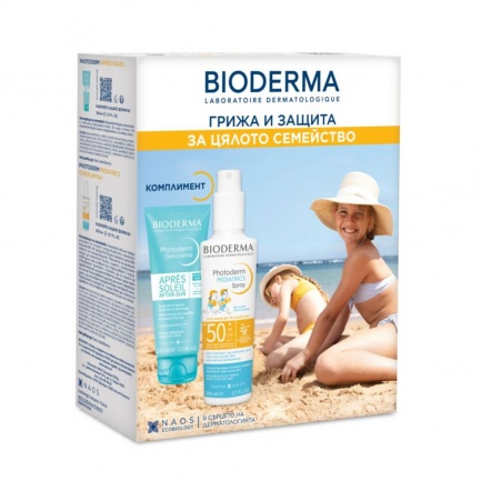 Bioderma Photoderm Pediatrics SPF50+ Спрей 200 ml + Мляко за след слънце 100 ml