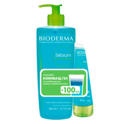 Bioderma Sebium Измивен гел 200 ml + 100 ml