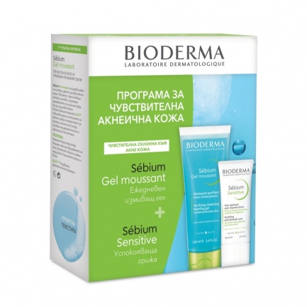 Bioderma Sebium Sensitive Крем 30 ml + Измивен гел 100 ml