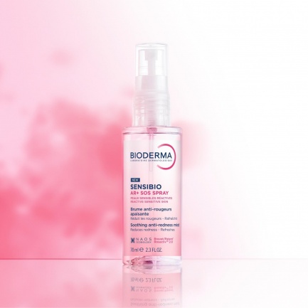Bioderma Sensibio AR SOS Успокояващ спрей против зачервявания 70 ml