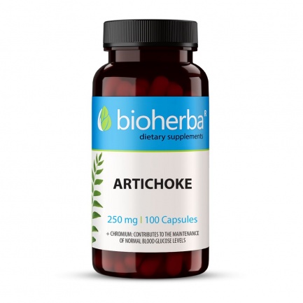 Bioherba Тинктура Артишок 250 mg x100 капсули