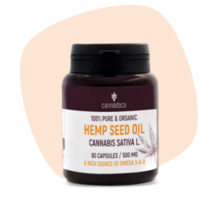 Cannadoca Масло от конопено семе 500 mg х60 капсули