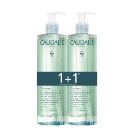 Caudalie ДУО Vinoclean Мицеларна почистваща вода 2 x400 ml