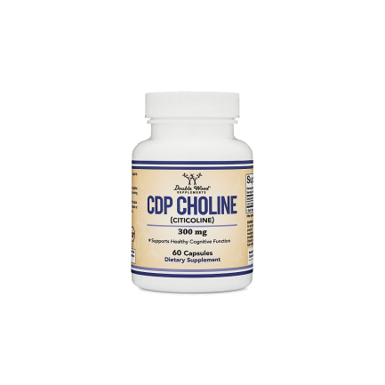 CDP Choline (Citicoline)/ Цитиколин, 300 mg, 60 капсули Double Wood