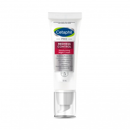 Cetaphil Pro Redness Control Хидратиращ нощен крем за лице за кожа, склонна към зачервявания 50 ml